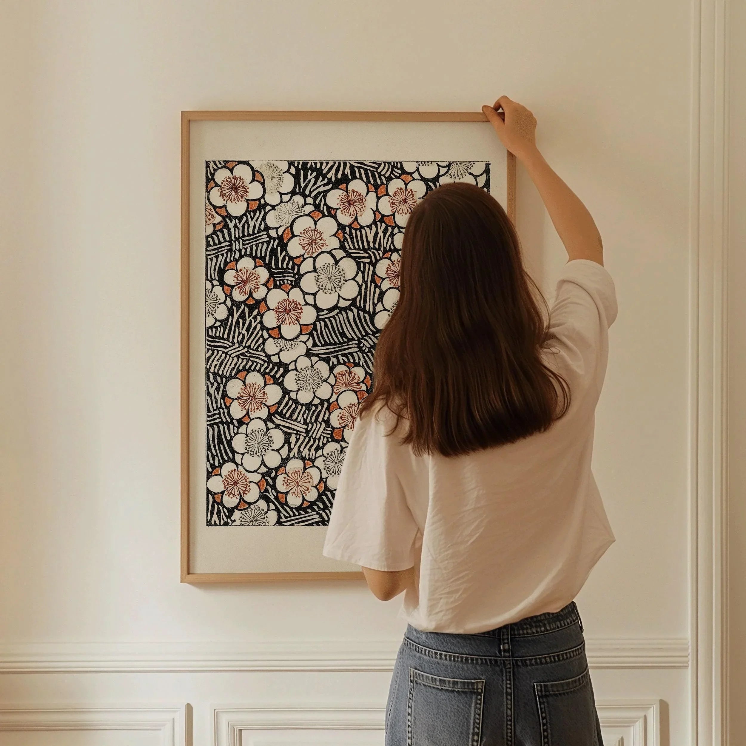 Vintage Japanese Botanical Art Print: Shin Bijutsukai Flower Pattern - 9ArtPrints