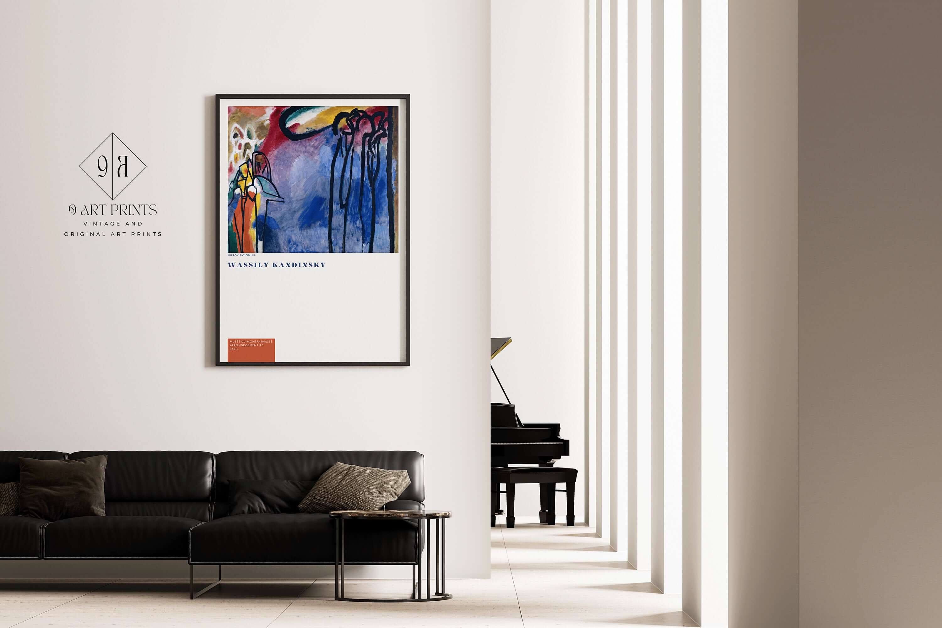 Wassilly Kandinsky - Improvisation 19 | Famous Modern Abstract Art (available framed or unframed) - 9ArtPrints