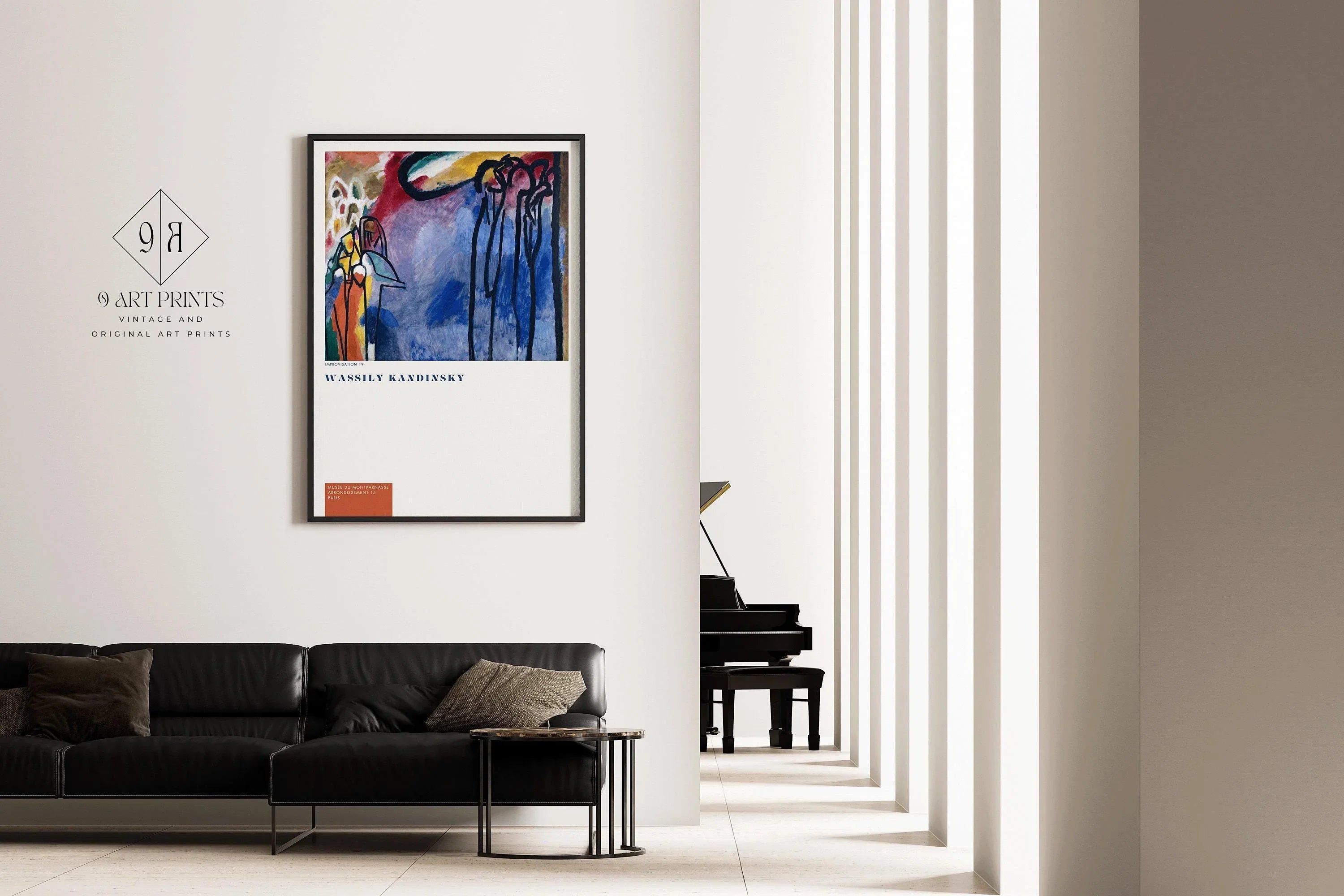 Wassilly Kandinsky - Improvisation 19 | Famous Modern Abstract Art (available handframed or unframed) - 9ArtPrints