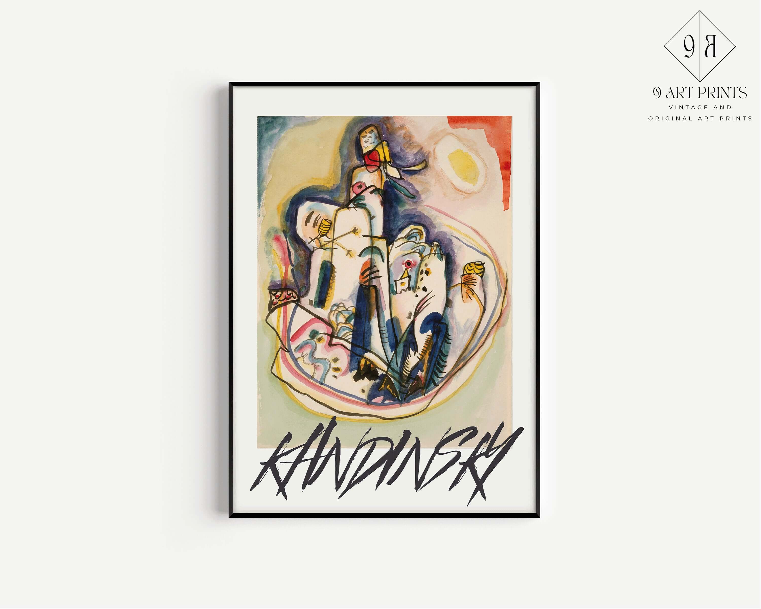 Wassilly Kandinsky - Little World | Famous Abstract Modern Art (available framed or unframed) - 9ArtPrints