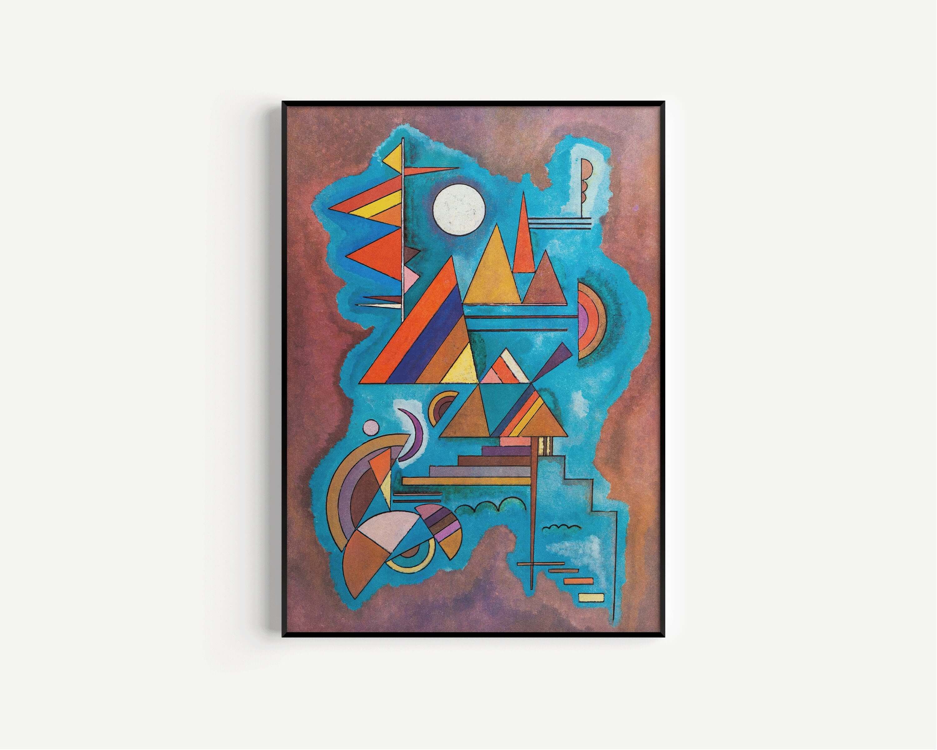 Wassilly Kandinsky - Standing | Famous Modern Abstract Art (available framed or unframed) - 9ArtPrints