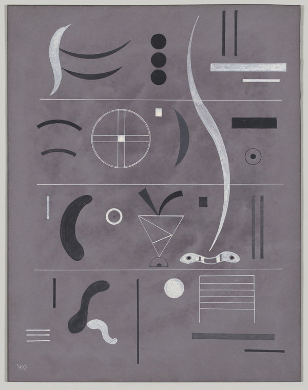Wassily Kandinsky — Four Parts | Bauhaus Abstract Fine Art Print