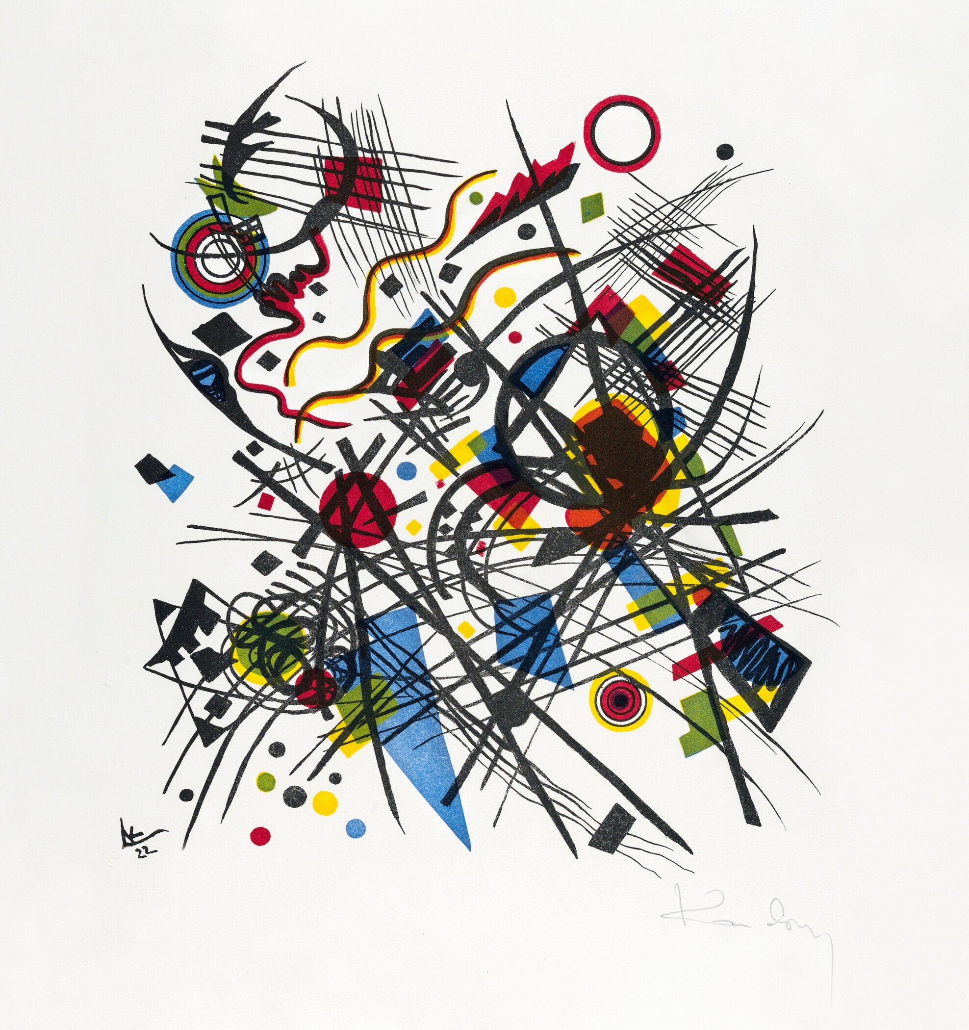 Wassily Kandinsky — Lithograph for the Fourth Bauhaus Portfolio (1×1) - 9ArtPrints