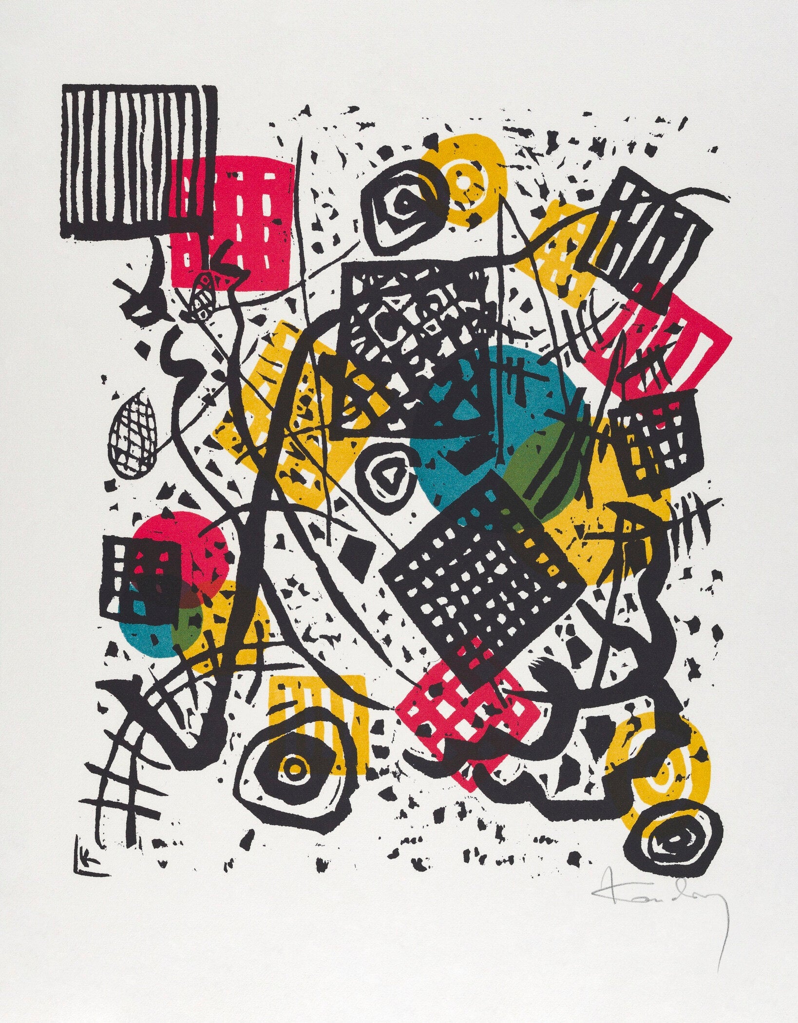 Wassily Kandinsky — Small Worlds V | Bauhaus Abstract Fine Art Print - 9ArtPrints