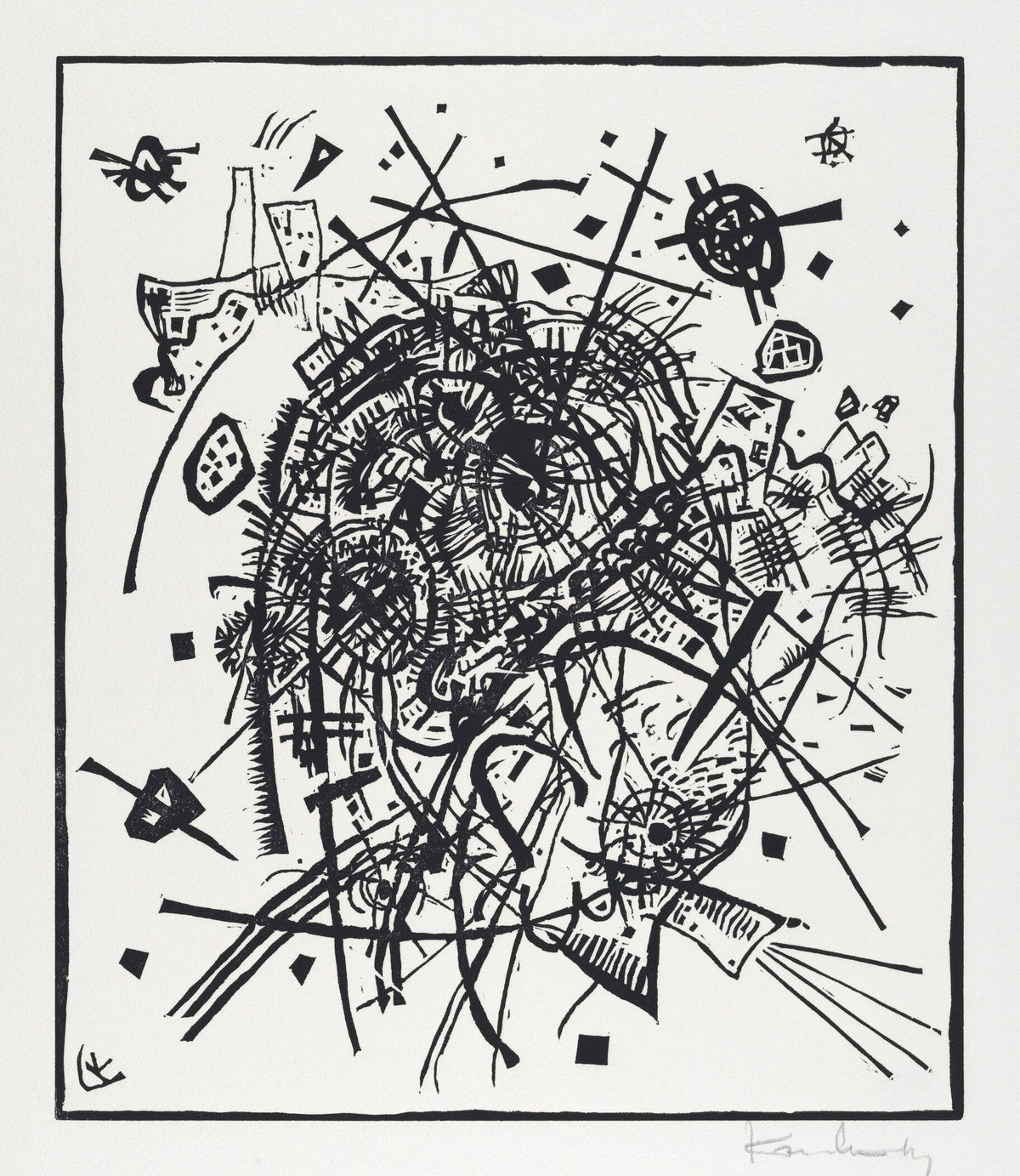 Wassily Kandinsky — Small Worlds VIII (1922) | Bauhaus Abstract Fine Art Print (1×1) - 9ArtPrints