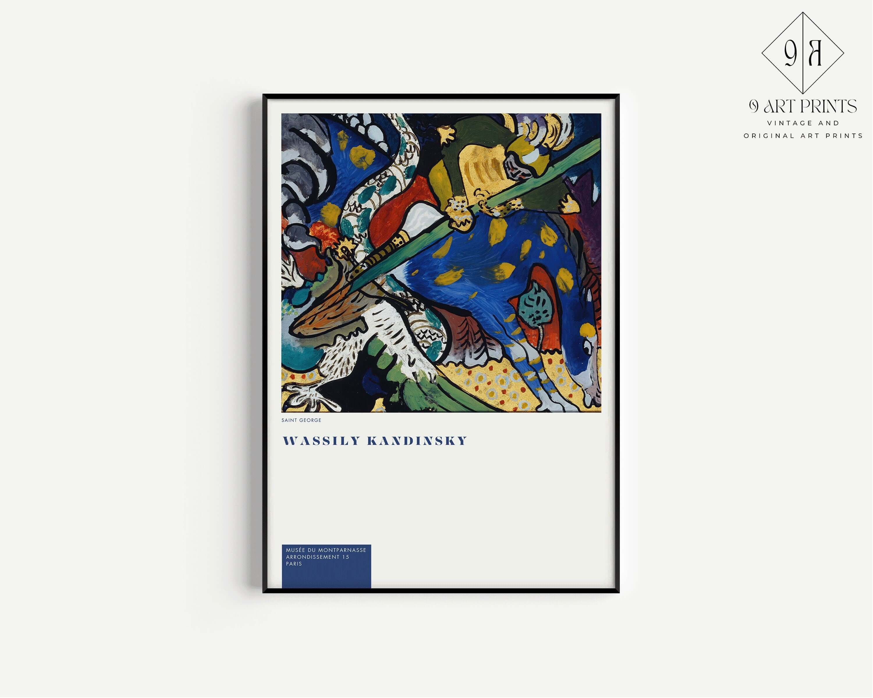 Wassily Kandinsky - St. George | Modern Abstract Art (available framed or unframed) - 9ArtPrints