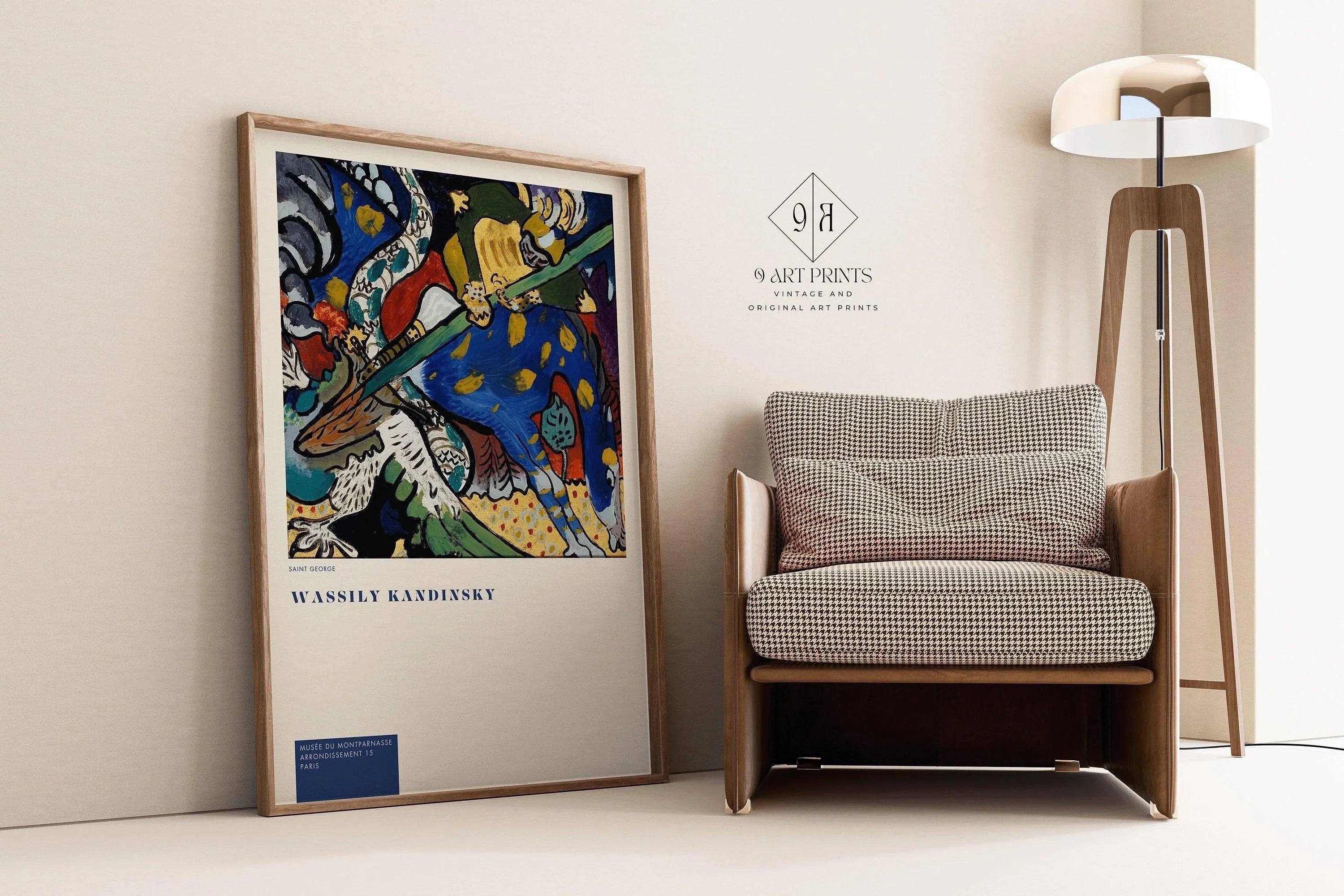 Wassily Kandinsky - St. George | Modern Abstract Art (available handframed or unframed) - 9ArtPrints