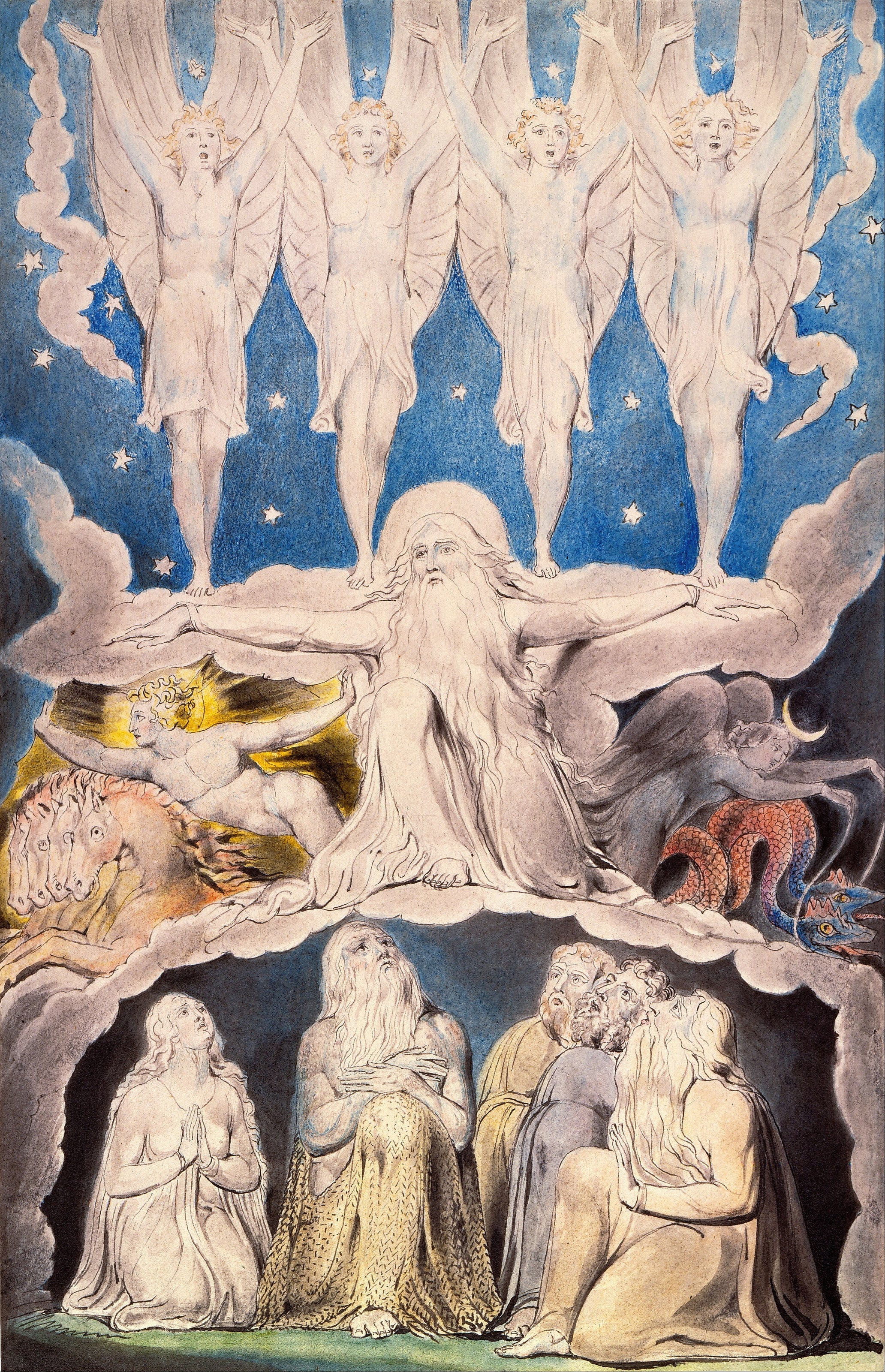 William Blake — When the Morning Stars Sang Together | Fine Art Giclée Print - 9ArtPrints