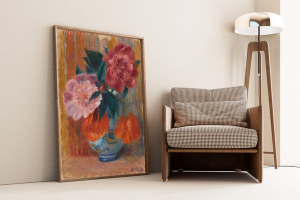 William Glackens — Tulips and Peonies in Pitcher | Fine Art Print