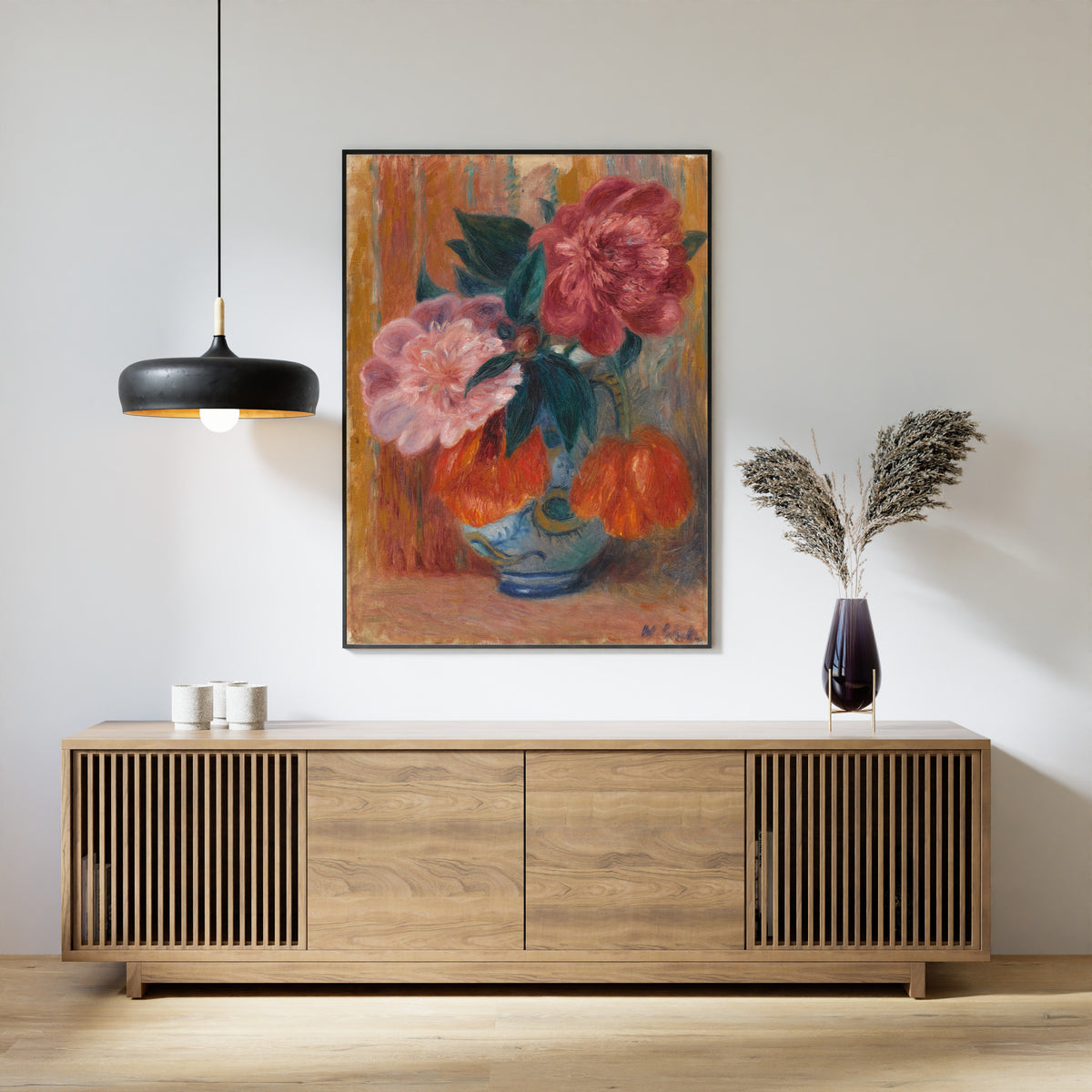 William Glackens — Tulips and Peonies in Pitcher | Fine Art Print
