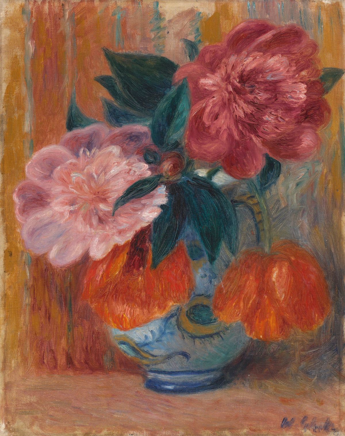 William Glackens — Tulips and Peonies in Pitcher | Fine Art Print