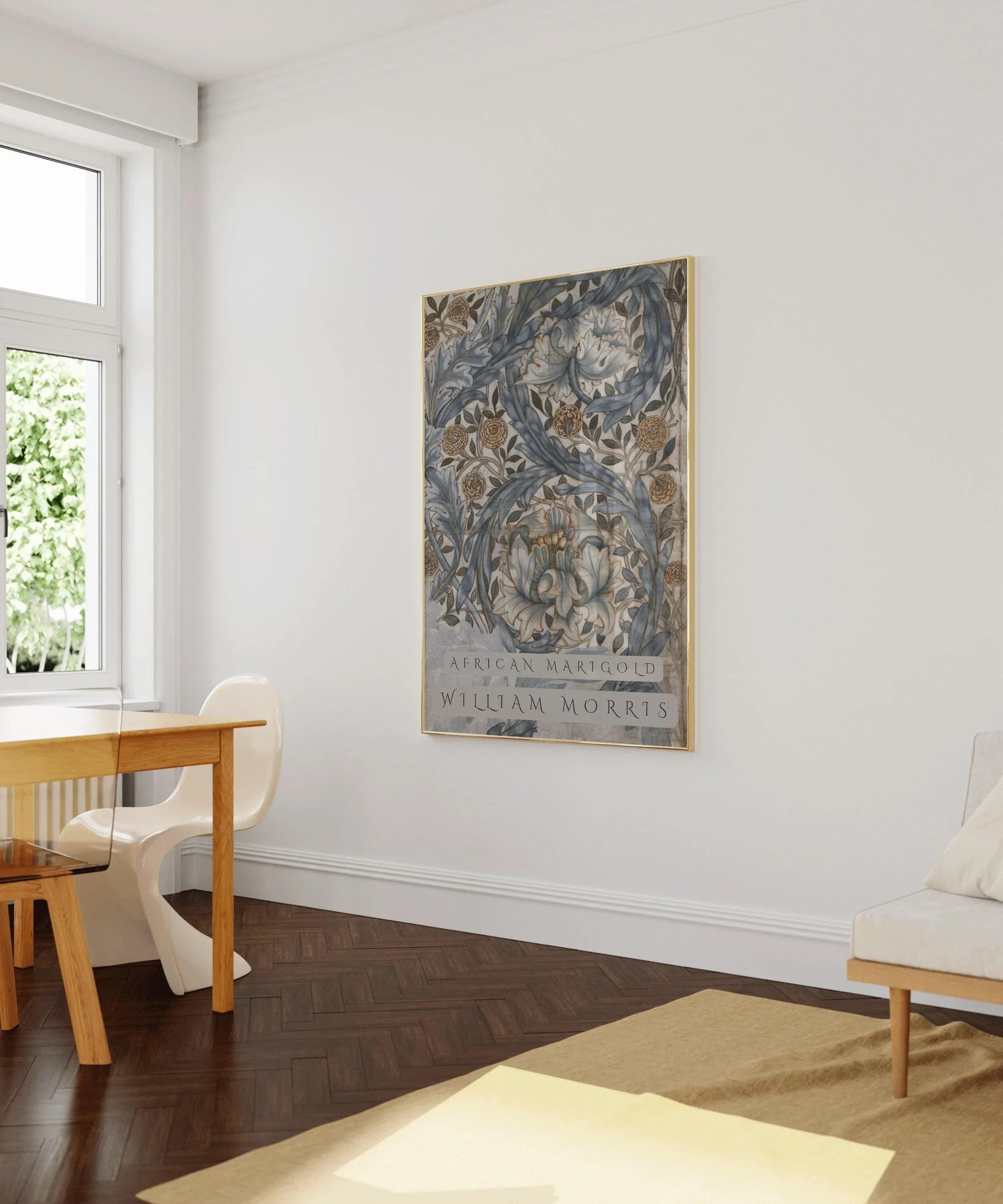 William Morris African Marigold Print: Vintage Botanical Art - 9ArtPrints