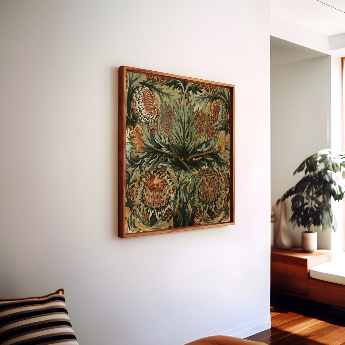 William Morris — Artichokes, Birds and Squirrels | Botanical Art Print - 9ArtPrints