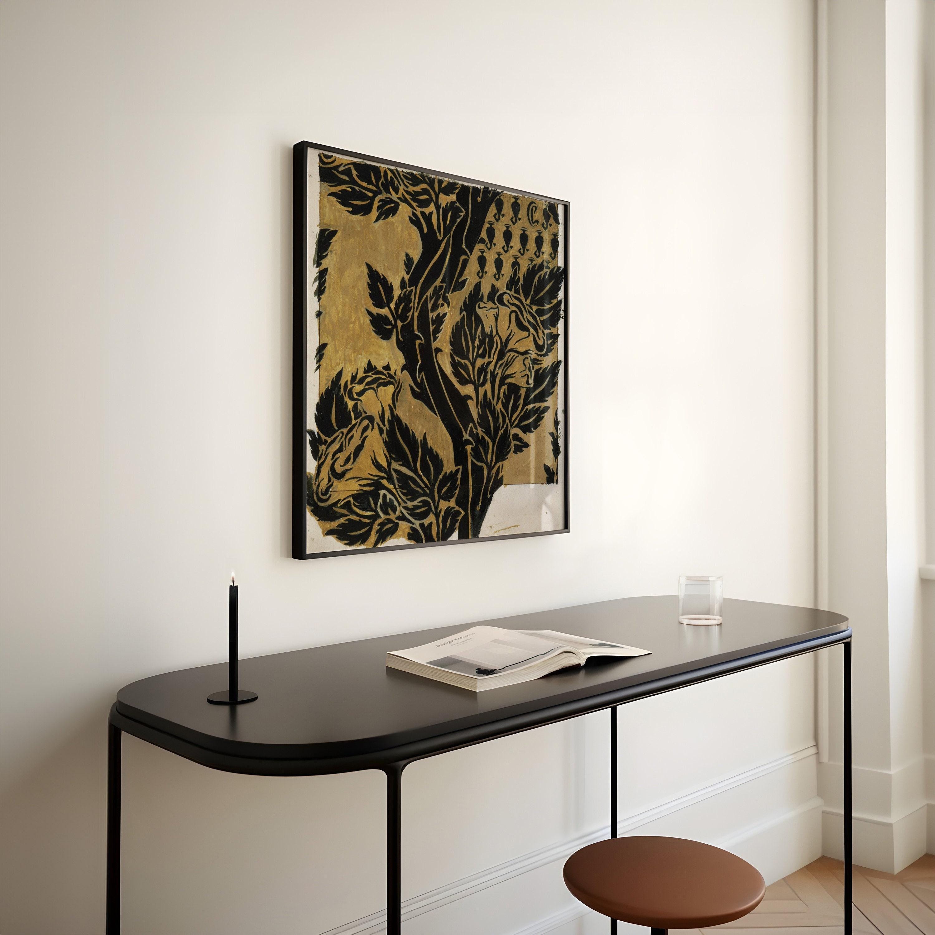 William Morris - Black on Gold PREMIUM GICLÉE PRINT | Our Most Striking and Gorgeous Vintage Botanical Pattern (available handframed) 1x1 - 9ArtPrints