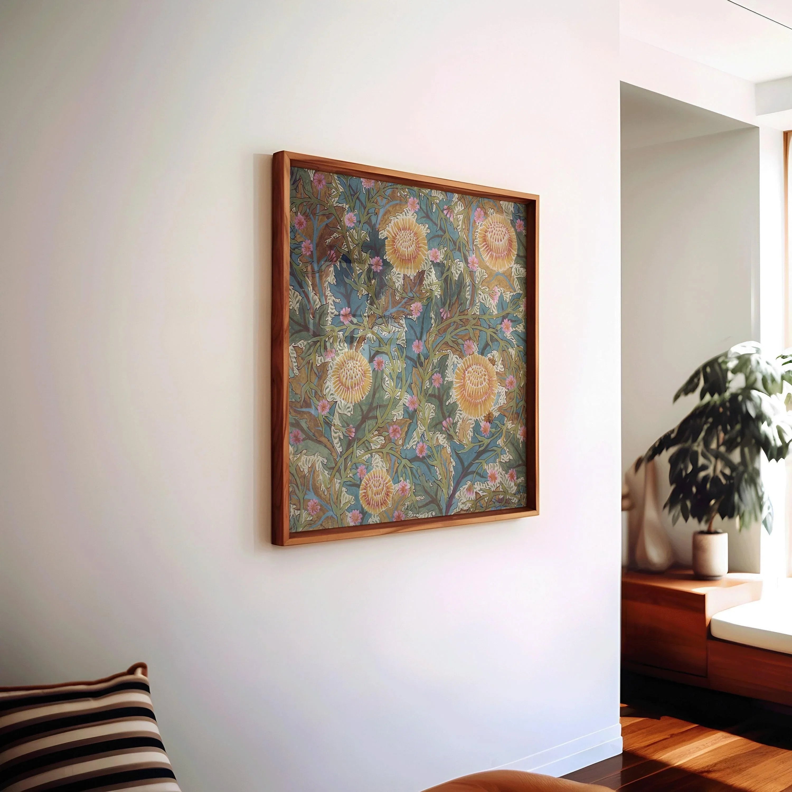 William Morris Chrysanthemum Print: Vintage Botanical Art, Framed or Unframed - 9ArtPrints