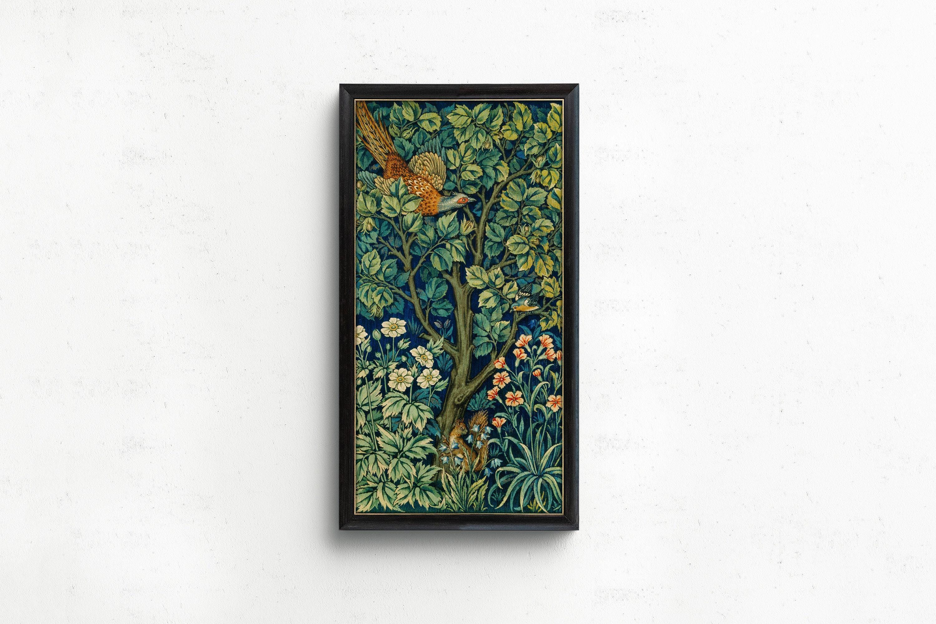 William Morris - Cock Pheasant and Squirrel PREMIUM GICLÉE PRINT | Vintage Victorian Botanical Tall Vertical Art (available framed) 2x1 - 9ArtPrints