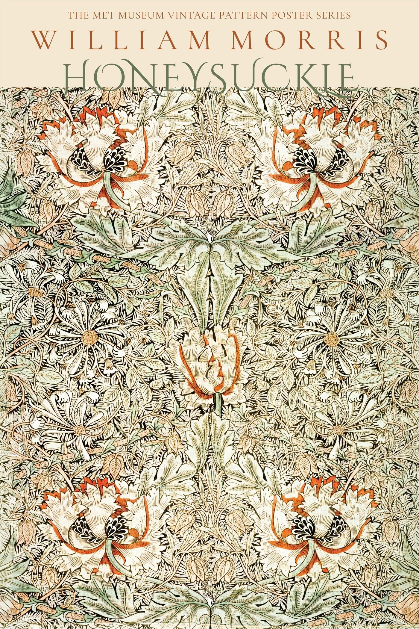 William Morris — Honeysuckle | Botanical Art Print - 9ArtPrints
