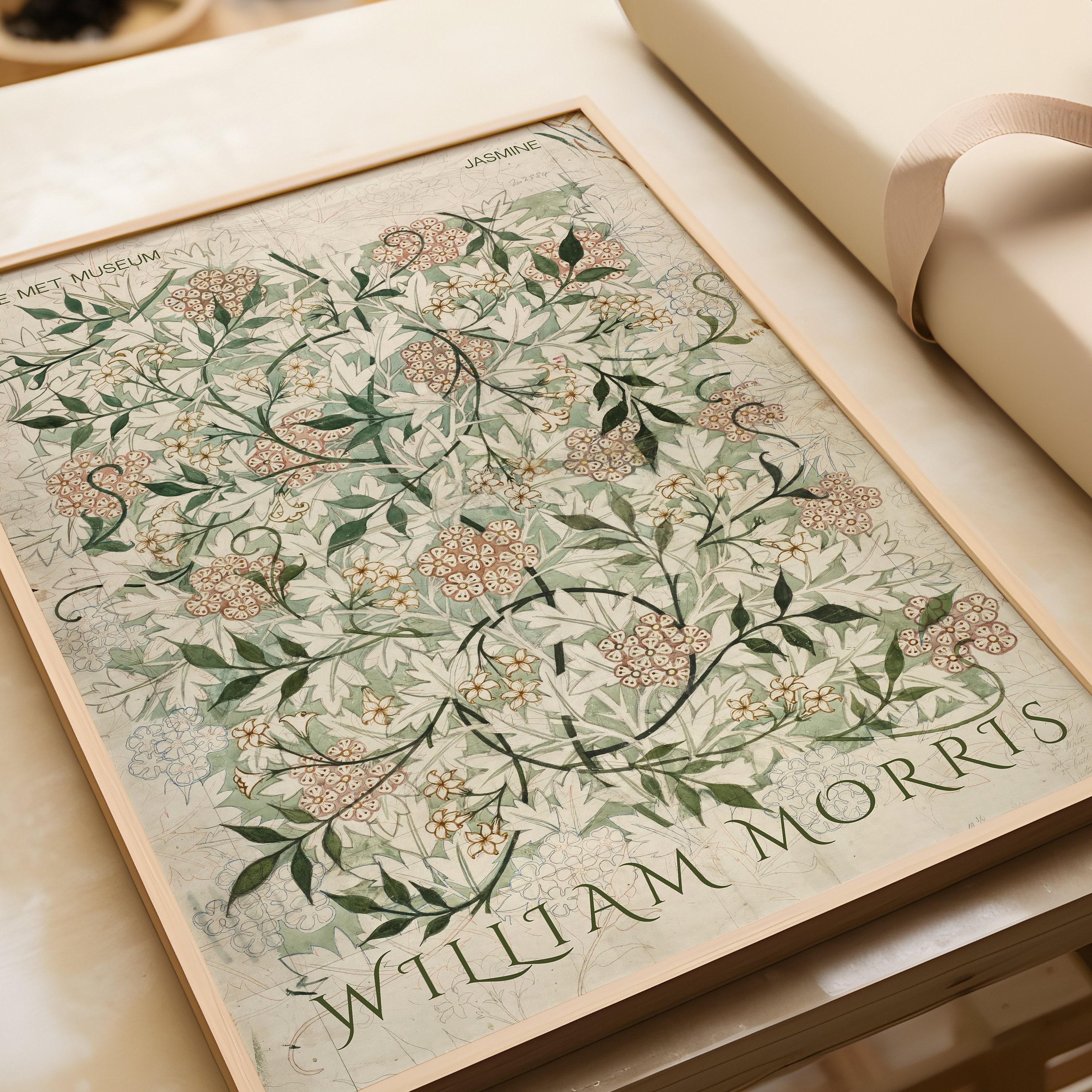 William Morris Jasmine Print: Vintage Botanical Art, Giclee Fine Art - 9ArtPrints