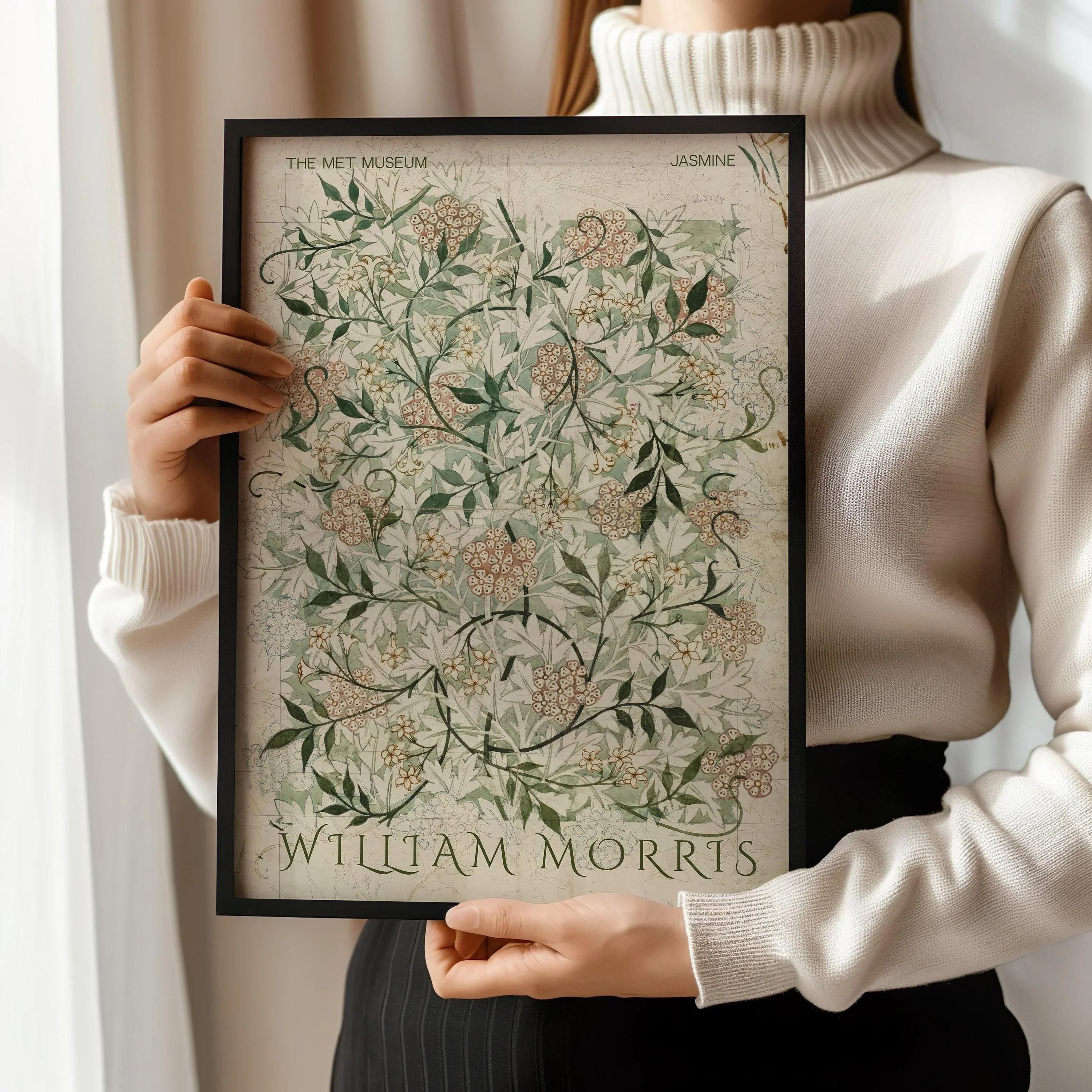 William Morris Jasmine Print: Vintage Botanical Art, Giclee Fine Art - 9ArtPrints