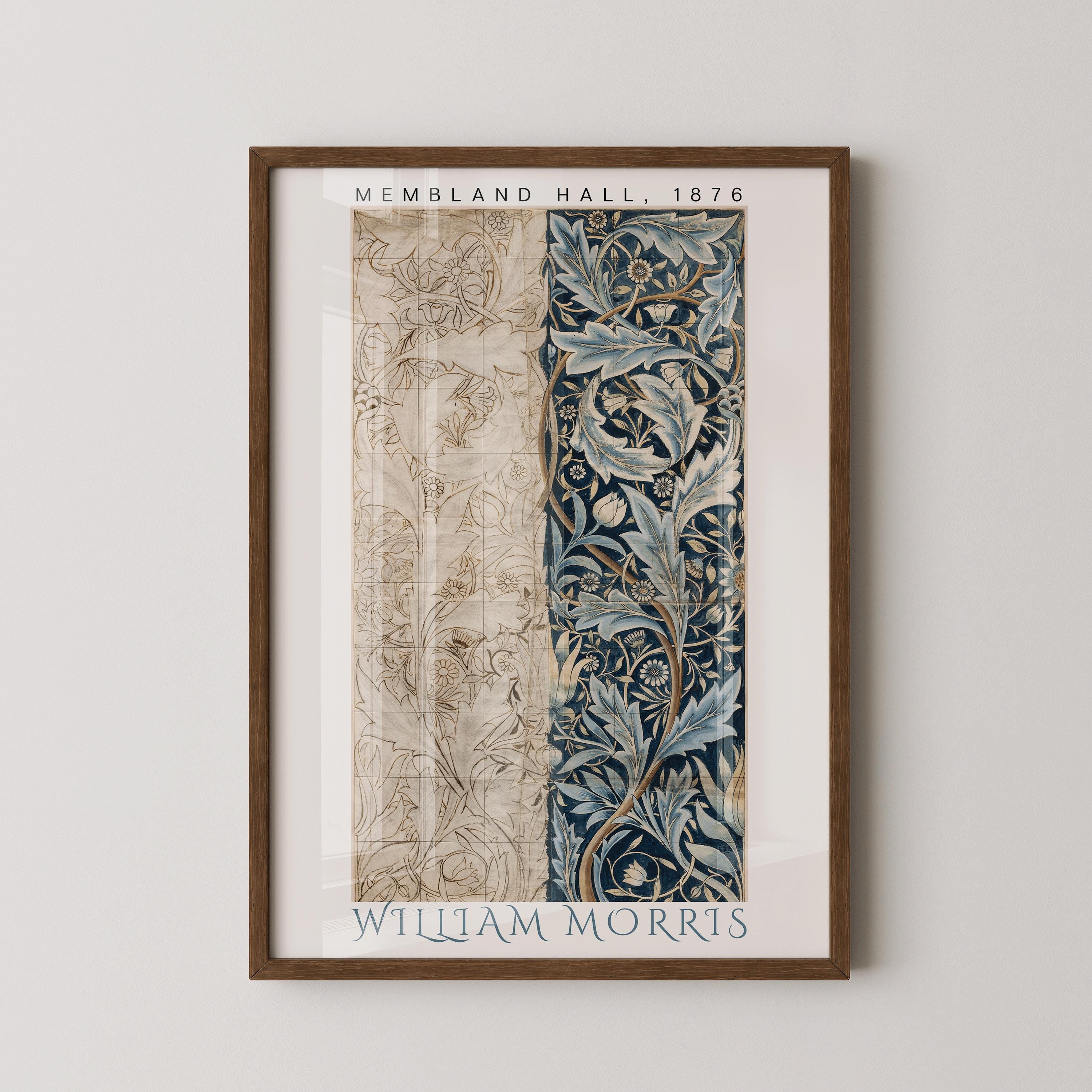 William Morris - Membland Hall PREMIUM GICLÉE PRINT | Vintage Botanical Pattern Poster (available handframed or unframed) - 9ArtPrints