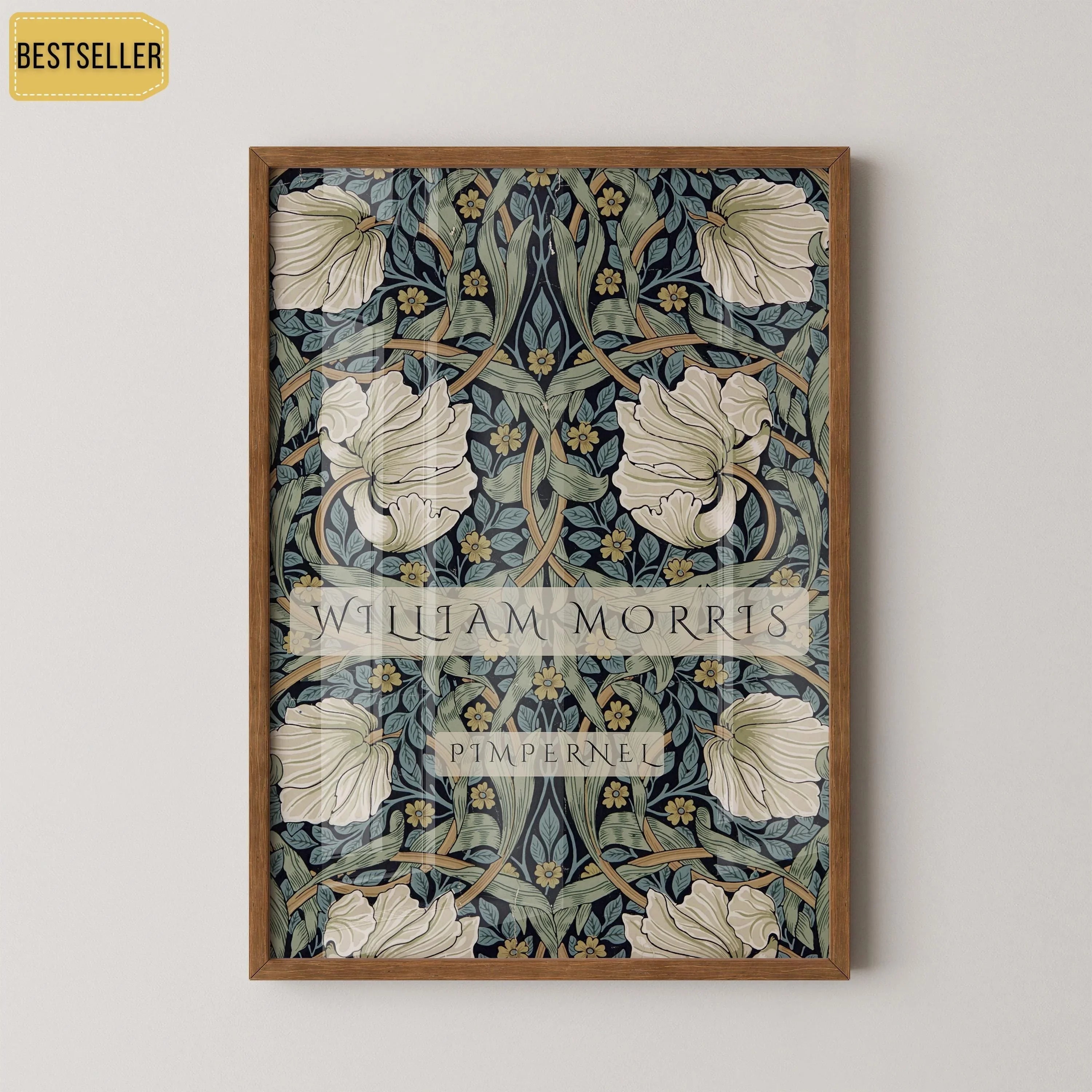 William Morris Pimpernel Art Print: Vintage Botanical Giclee Poster - 9ArtPrints