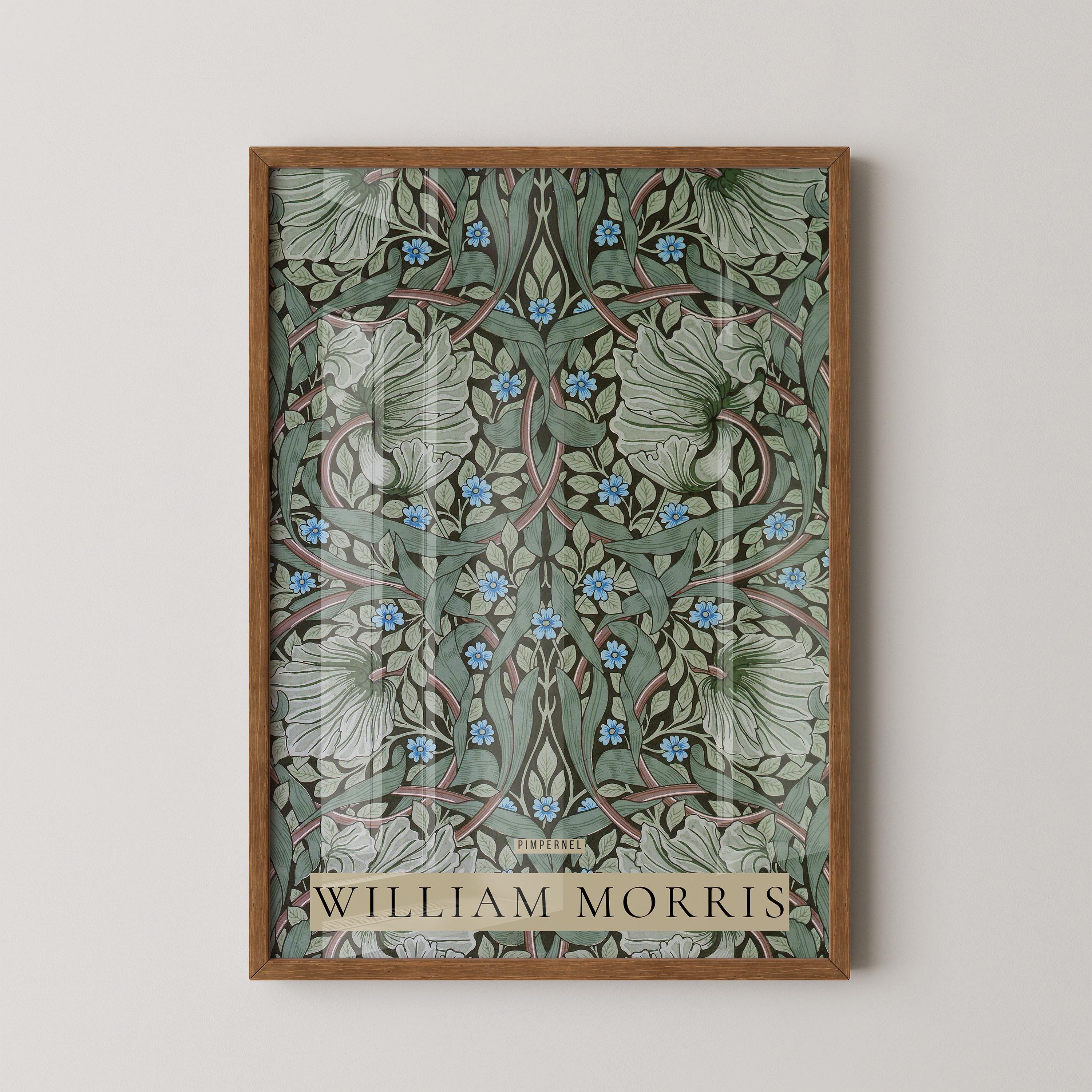 William Morris - Pimpernel PREMIUM GICLÉE PRINT | Vintage Floral Art (available handframed or unframed) - 9ArtPrints