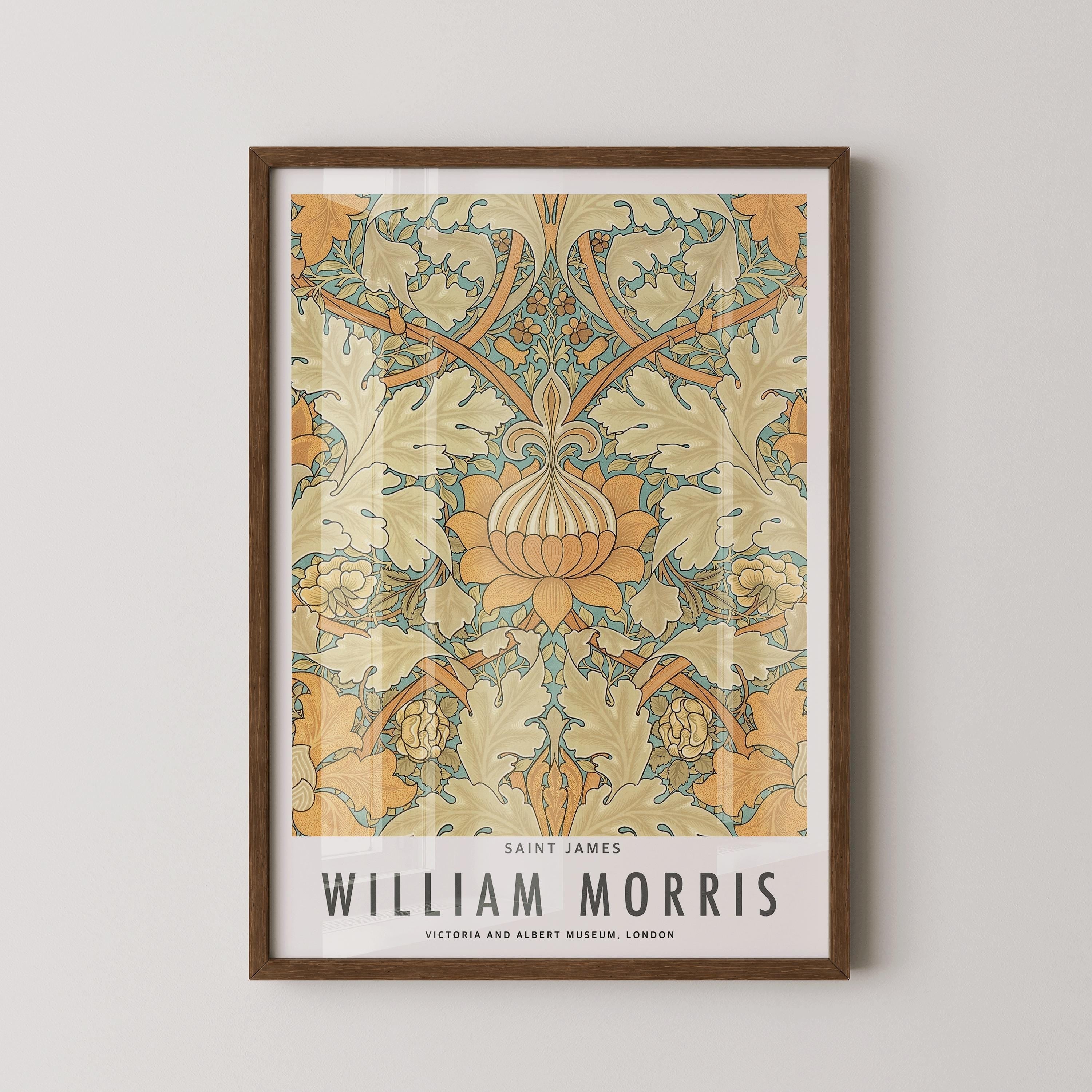 William Morris - St. James 2 PREMIUM GICLÉE PRINT | Vintage Botanical Pattern Poster (available handframed or unframed) - 9ArtPrints