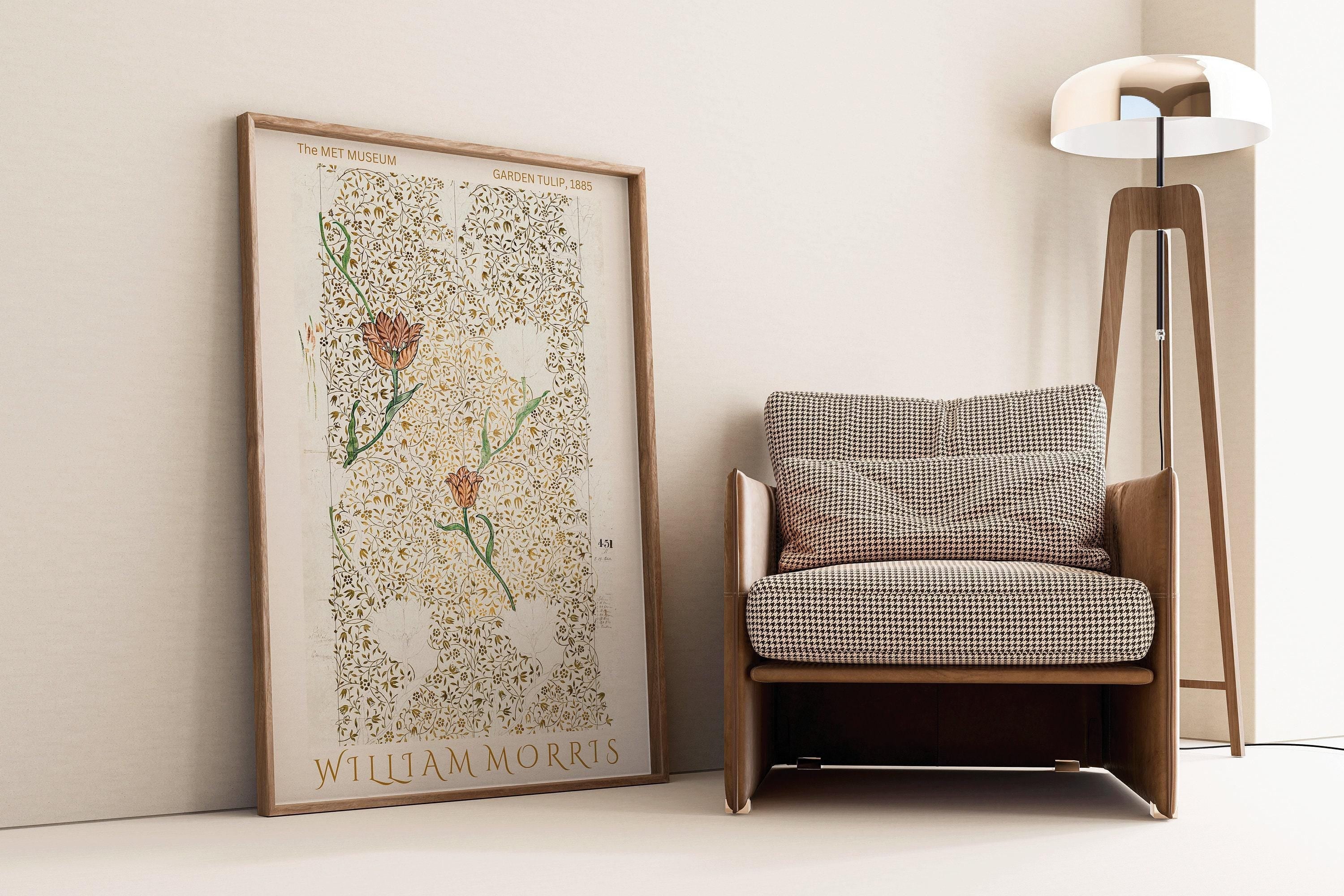 William Morris - Tulip Sketch PREMIUM GICLÉE PRINT | One of Our Most Beautiful Vintage Botanical Pattern Posters (available handframed) - 9ArtPrints