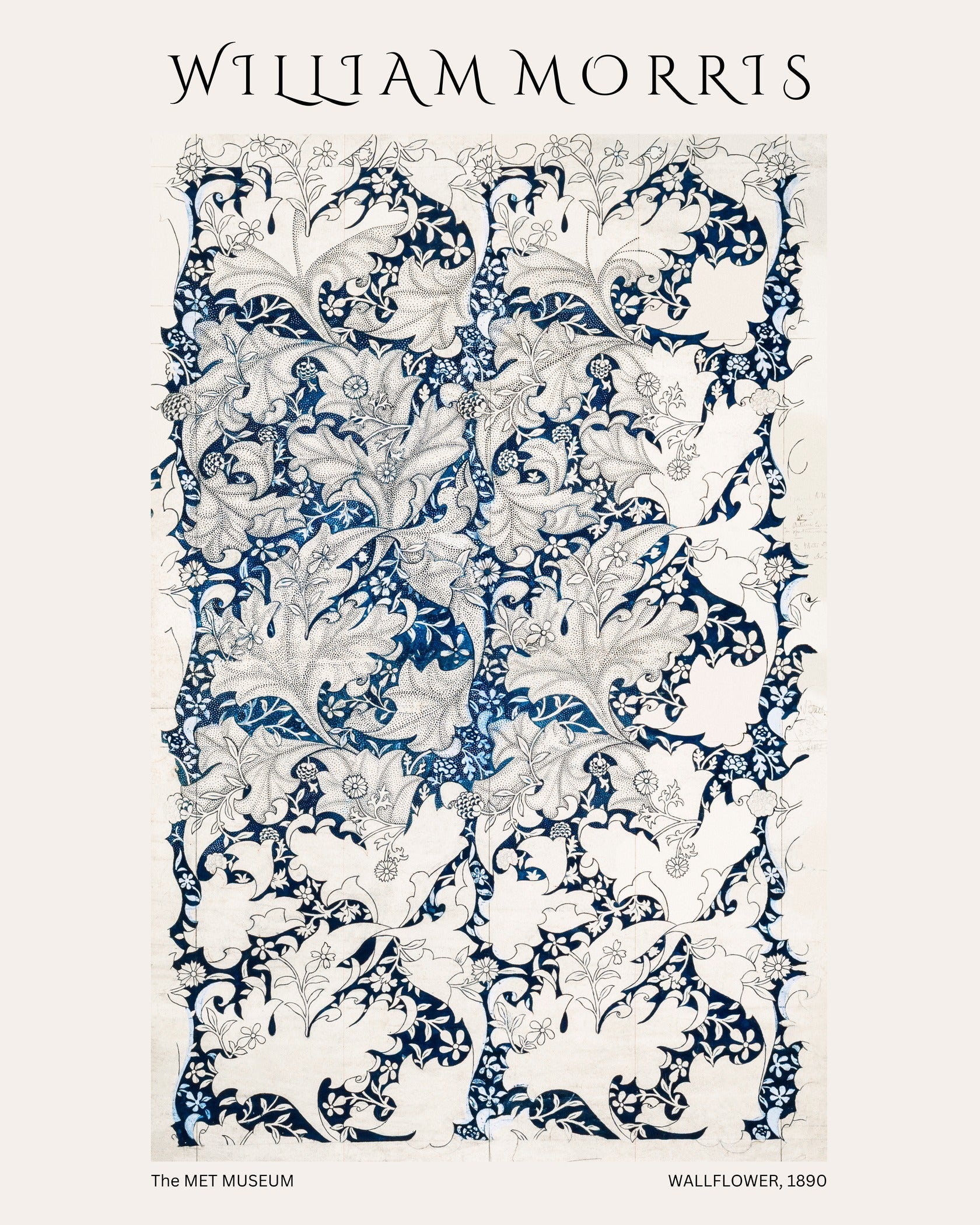 William Morris — Wallflower | Botanical Art Print - 9ArtPrints