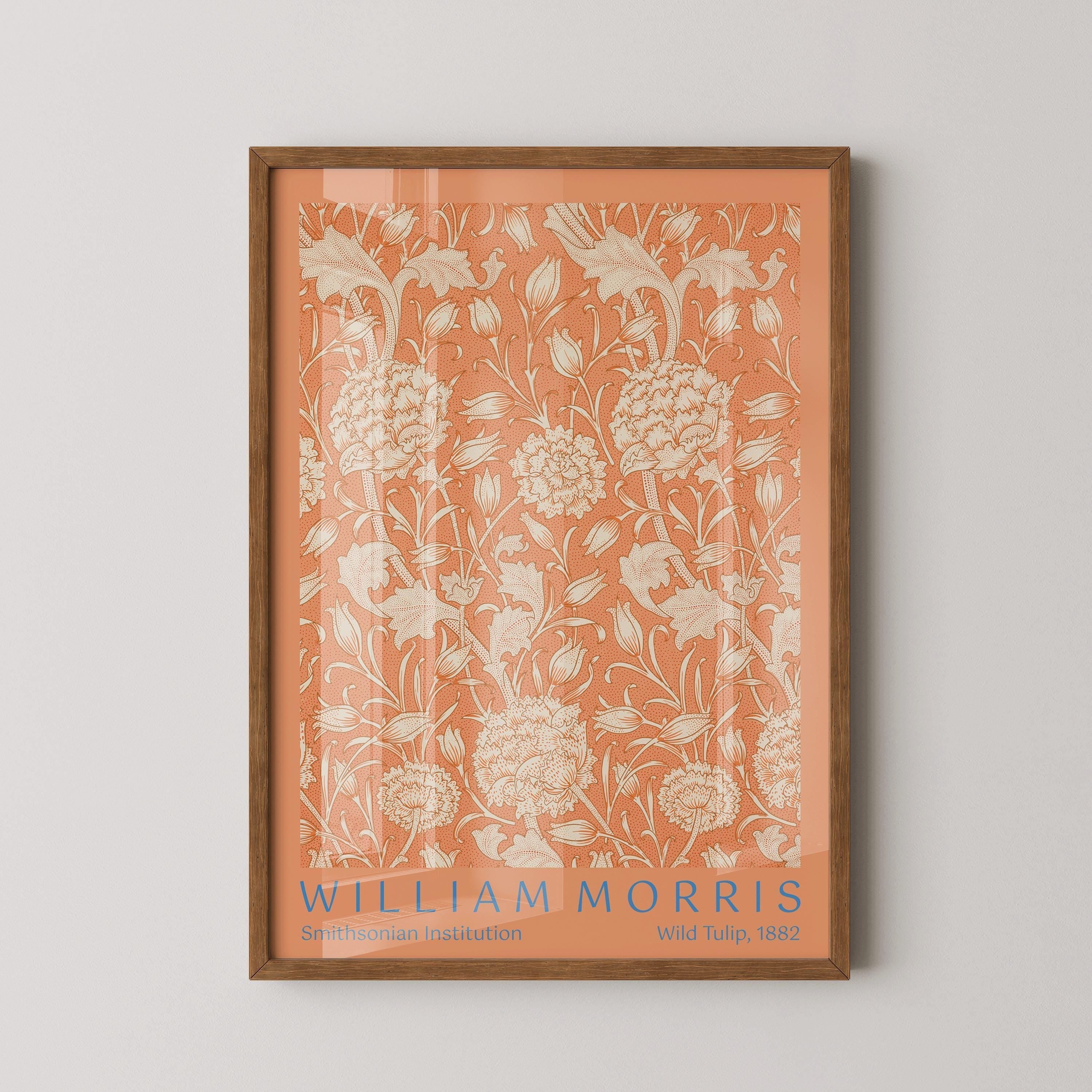 William Morris - Wild Tulip PREMIUM GICLÉE PRINT | Vintage Botanical Pattern Poster (available handframed or unframed) - 9ArtPrints