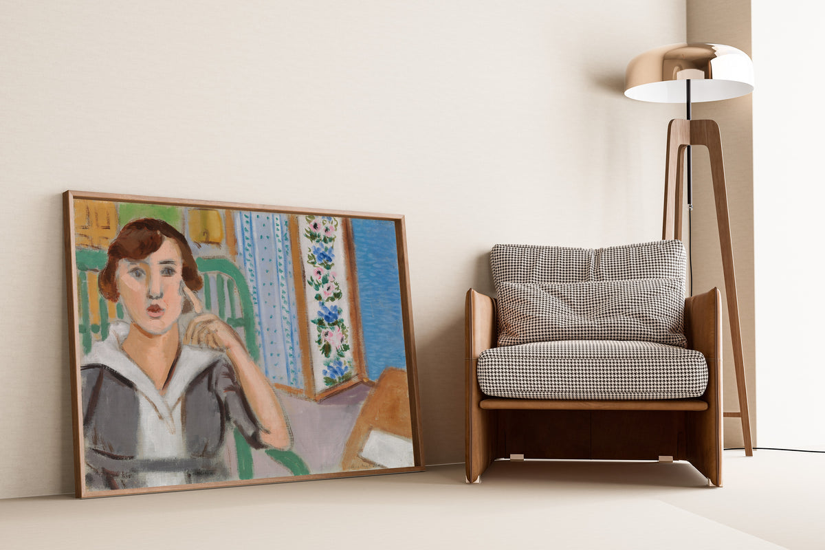 Henri Matisse — Woman and Screen | Fine Art Print