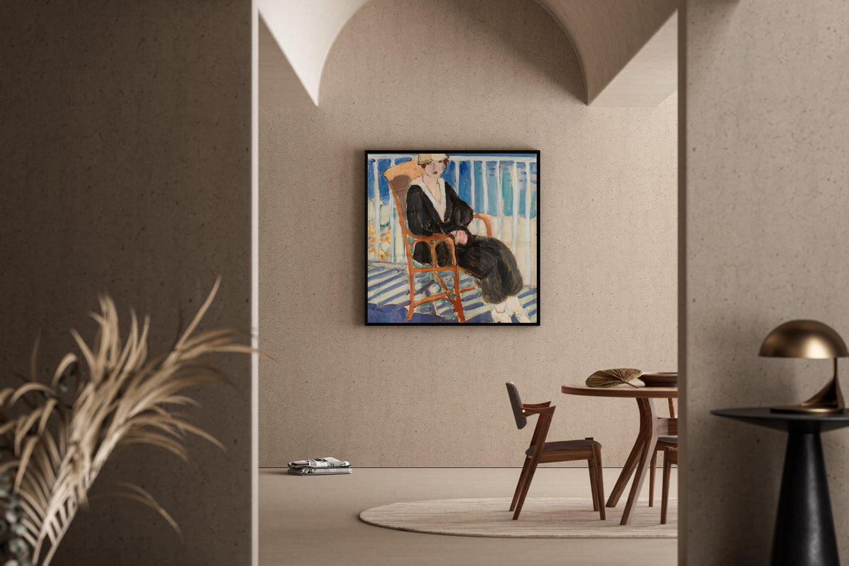 Henri Matisse — Young Girl on a Balcony over the Ocean | Fine Art Print