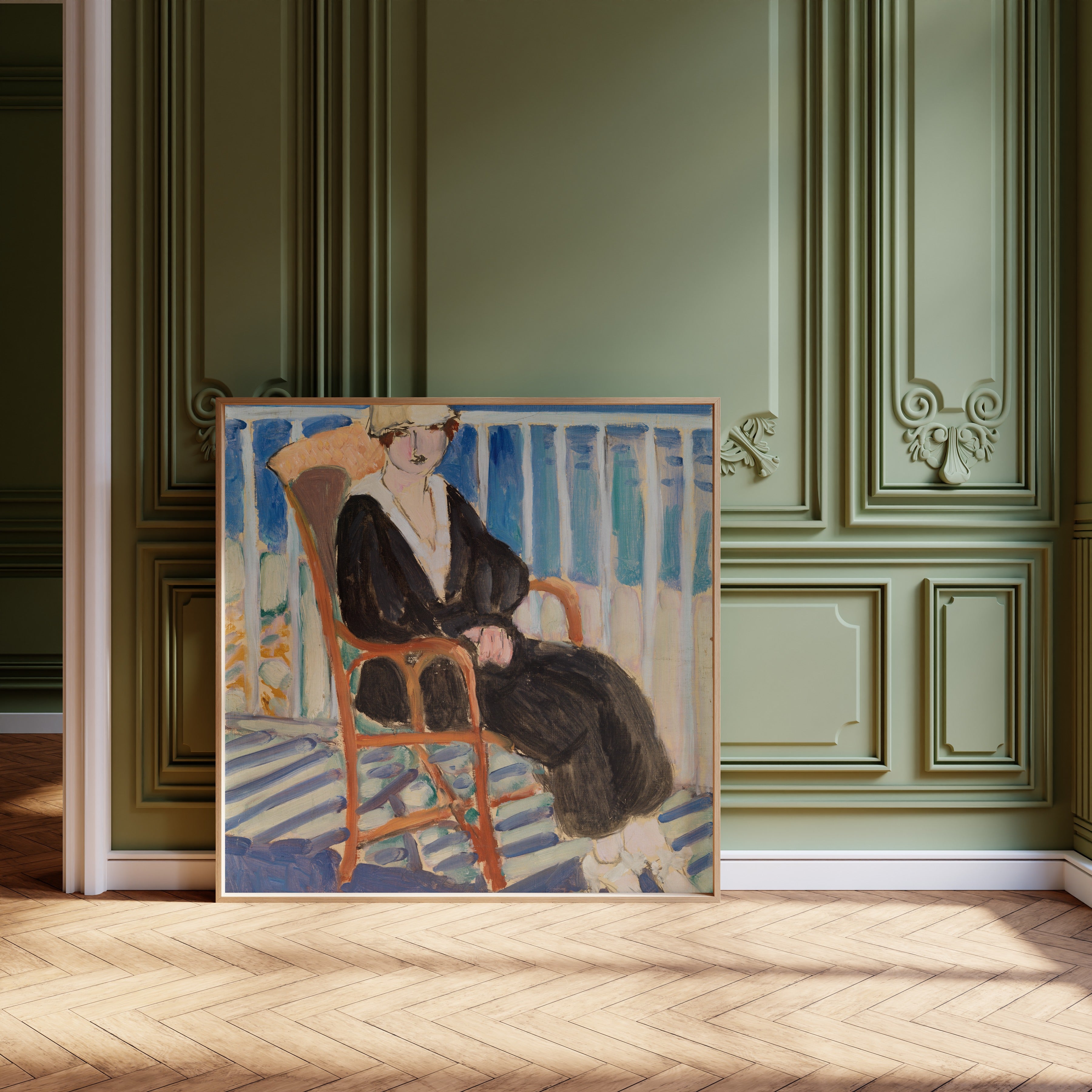 Henri Matisse — Young Girl on a Balcony over the Ocean | Fine Art Print