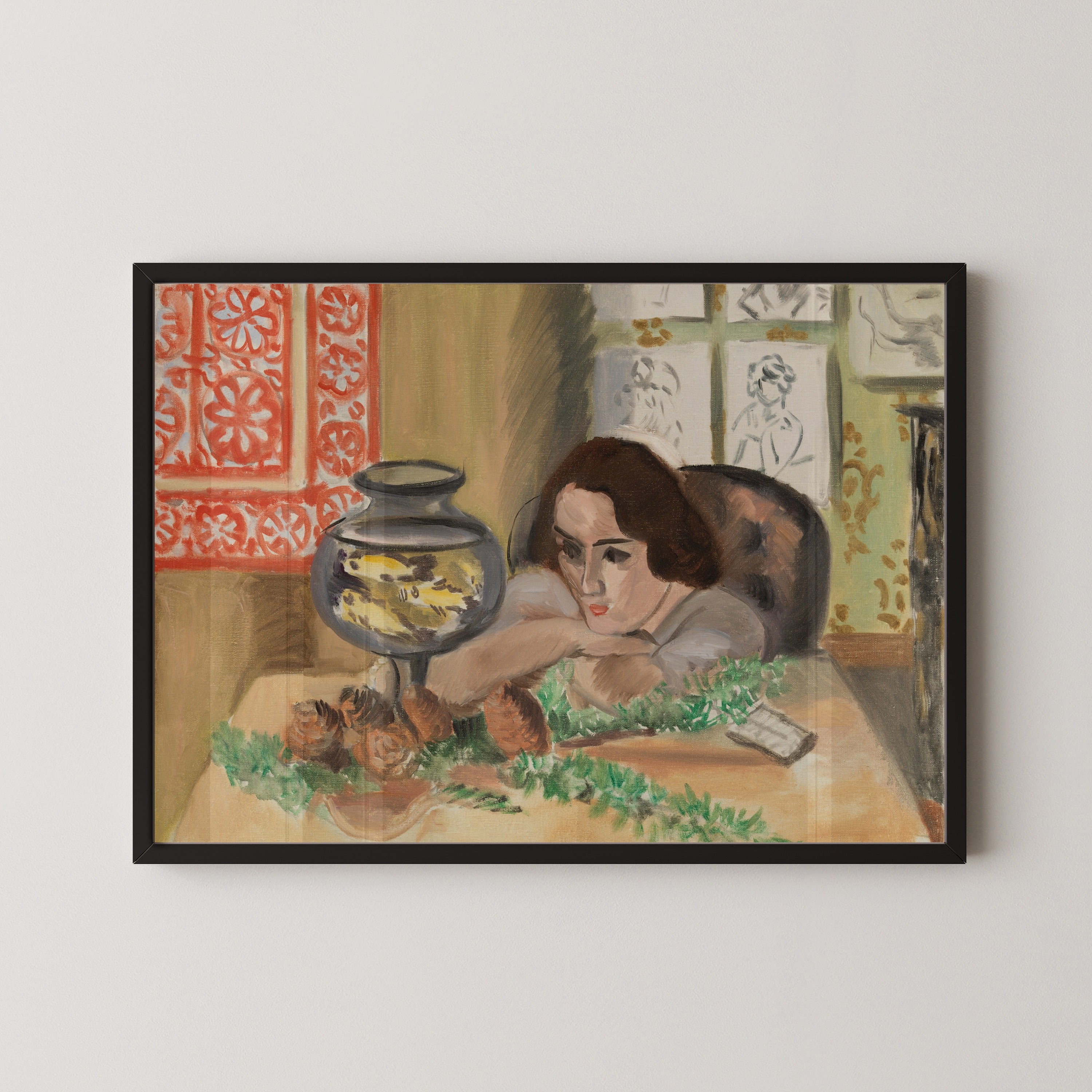 Henri Matisse — Young Woman before an Aquarium | Fine Art Print